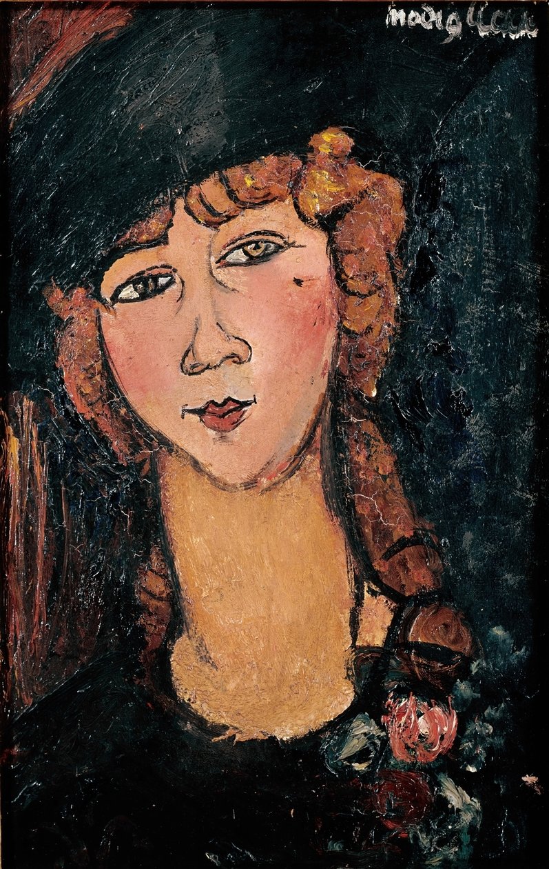 Lolotte Portresi, Amedeo Modigliani (1884-1920) 1917 Sun. 0,35x0,55 m Paris, musee ulusal d'art moderne by Amedeo Modigliani