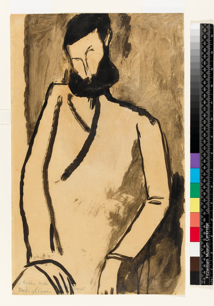 Sakallı Bir Adamın Portresi, 1909 by Amedeo Modigliani