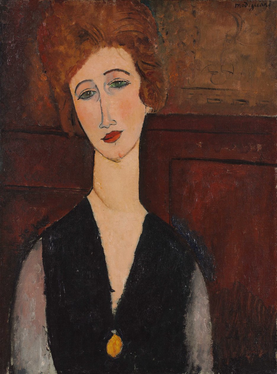 Bir Kadın Portresi, c.1917-18 by Amedeo Modigliani