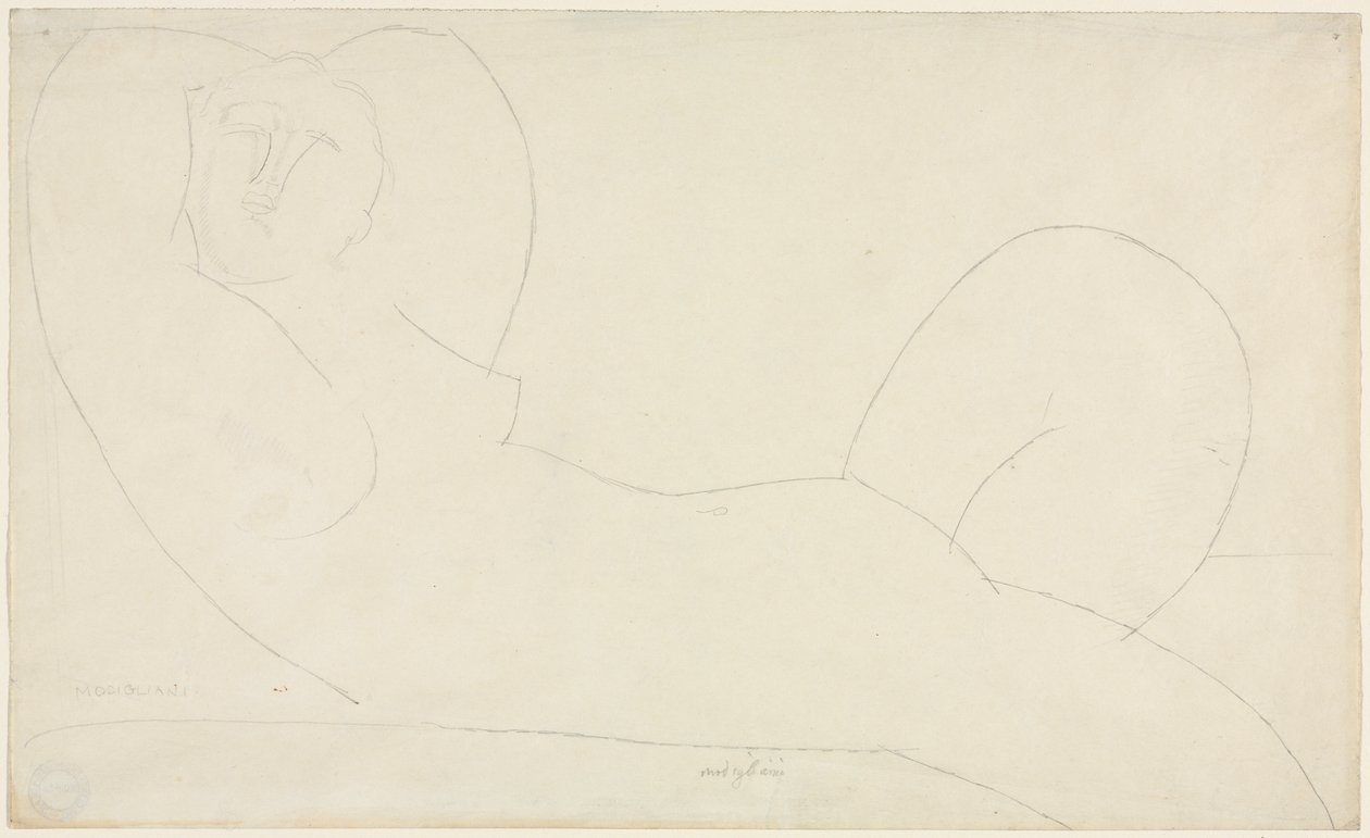 uzanmış kadın çıplak by Amedeo Modigliani