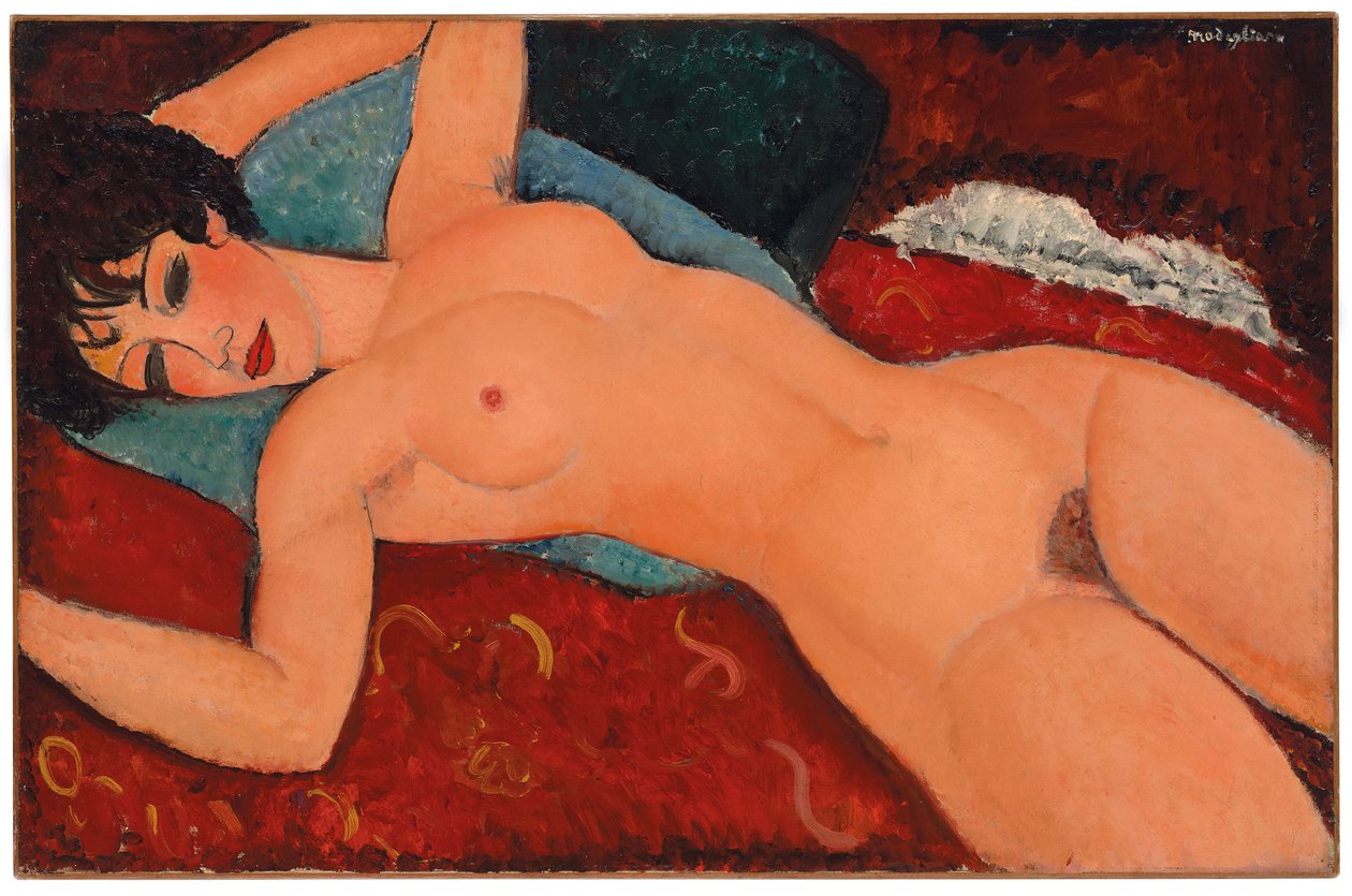 Çıplak uzanmış, 1917-18 by Amedeo Modigliani