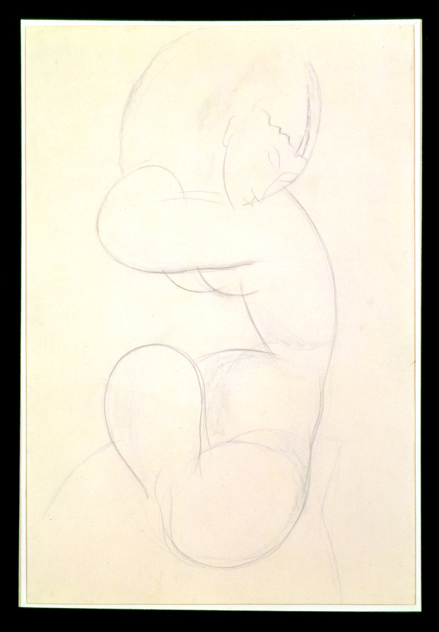 Oturan Kadın Çıplak by Amedeo Modigliani