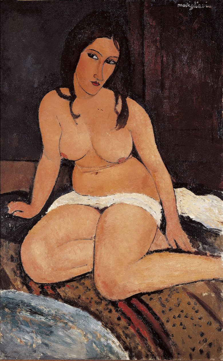 Çıplak Oturan, 1917 by Amedeo Modigliani