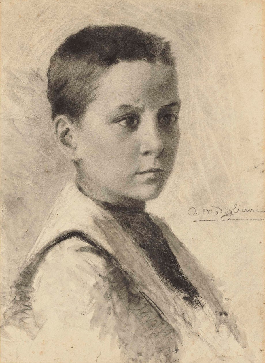 Otoportre, 1899. by Amedeo Modigliani