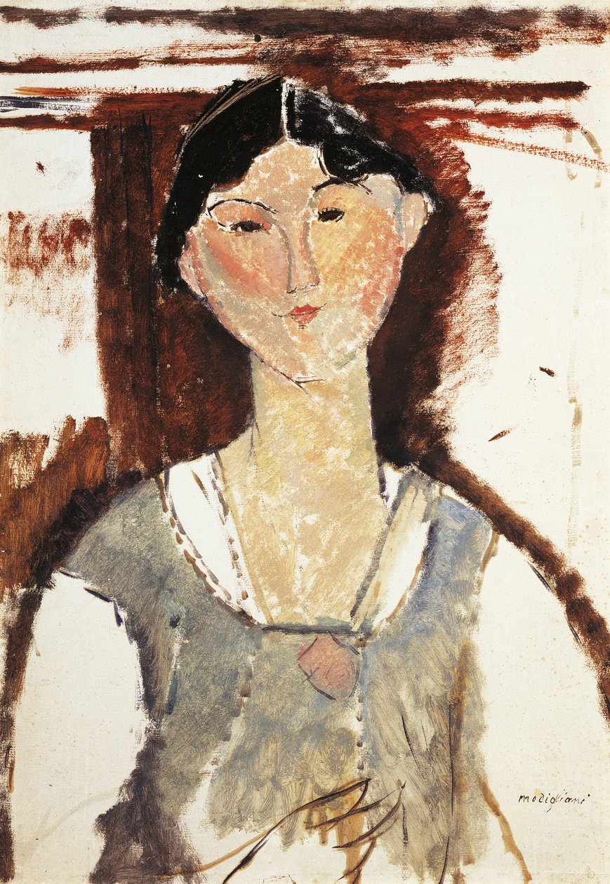 Amedeo Modigliani (1884-1920) tarafından Beatrice Hastings portresi çalışması, karton üzerine yağlı boya, 69x49 cm by Amedeo Modigliani