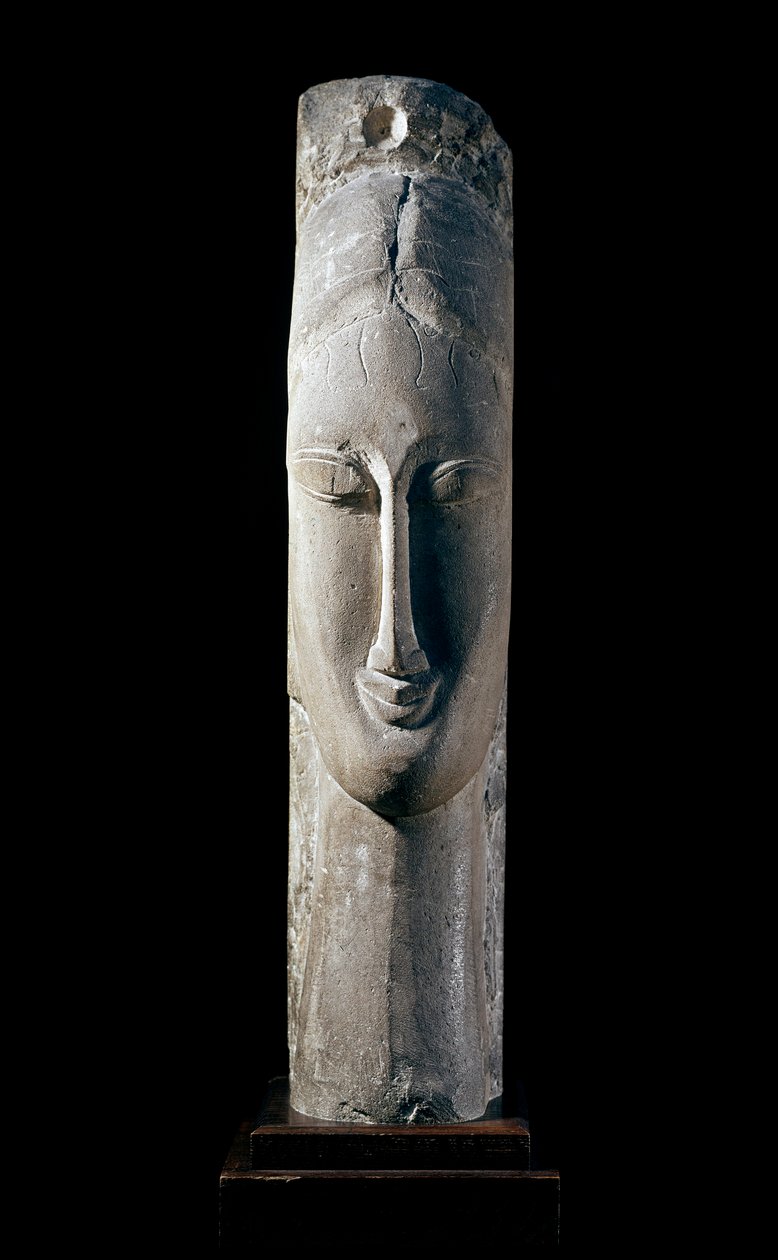 Bir kadının başı. Kadının başı. Amedeo Modigliani