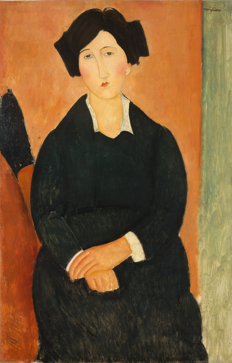 İtalyan Kadın, 1917 by Amedeo Modigliani