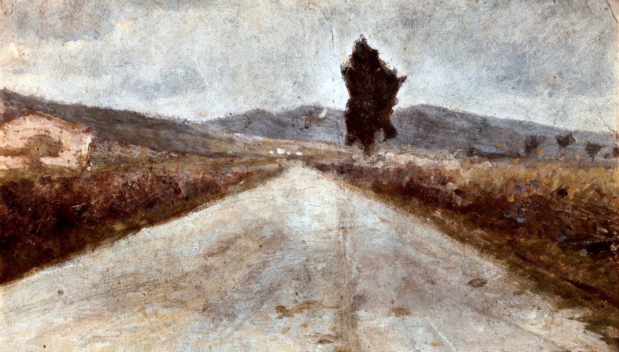 Toskana Yolu. Amedeo Modigliani'nin (1884-1920) tablosu by Amedeo Modigliani
