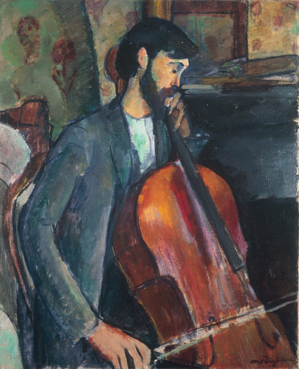 Viyolonsel Oyuncusu by Amedeo Modigliani