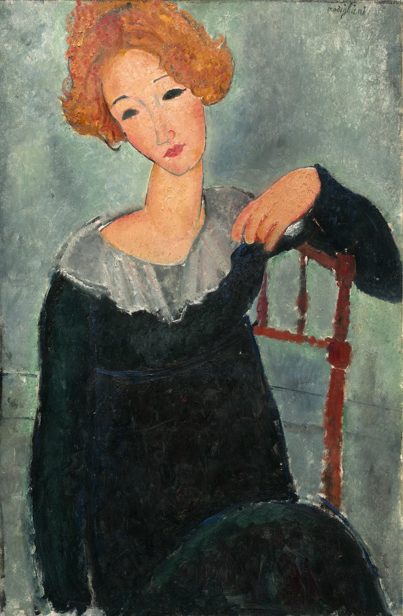 Kızıl Saçlı Kadın by Amedeo Modigliani
