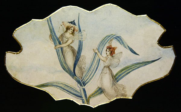 Peri Dedikodu, c.1860 (kağıt üzerine suluboya ve kurşun kalem) by Amelia Jane Murray