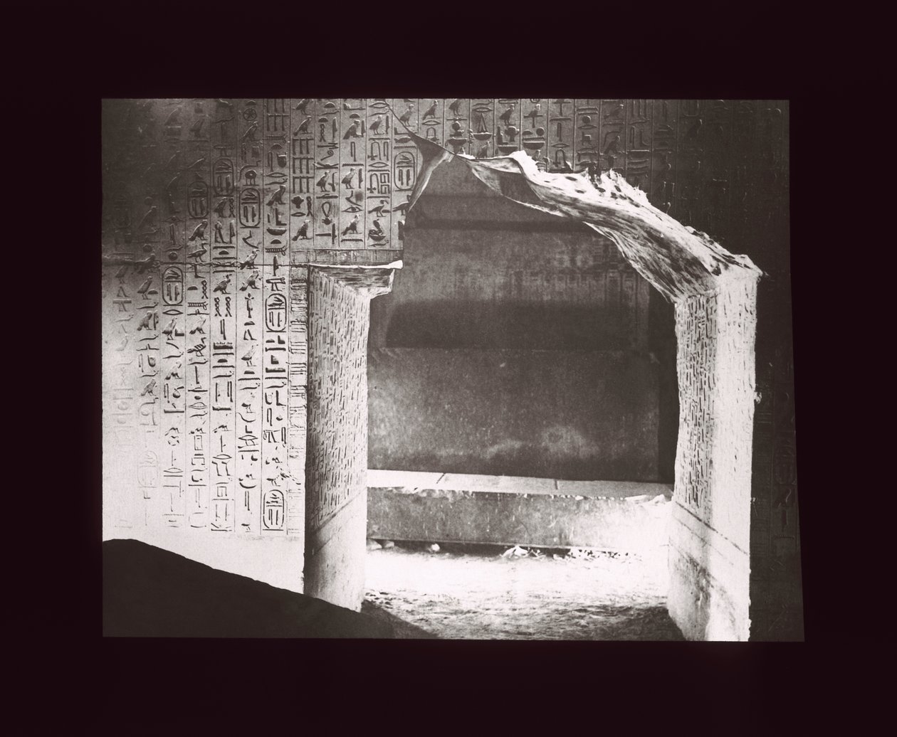 Mezar odası, Unas piramidi, Sakkara, 5. Hanedan (fener kaydırağı) by American Photographer