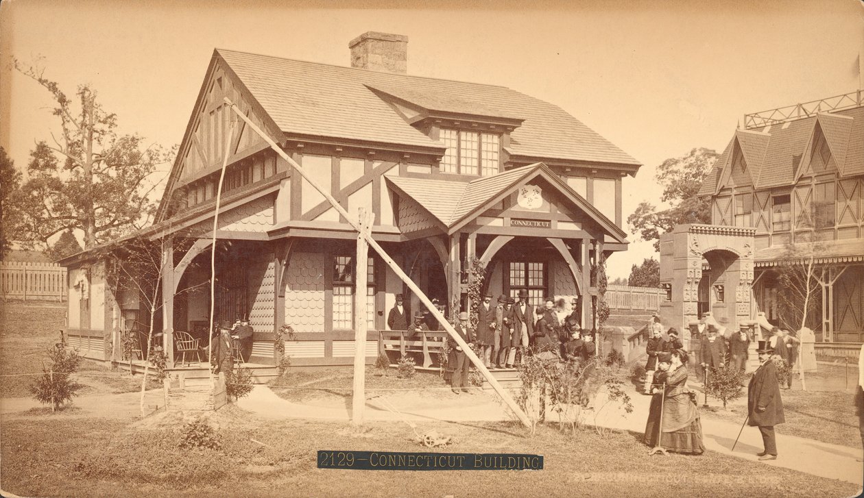 Connecticut Eyalet Binası (gümüş albümen baskı) by American Photographer