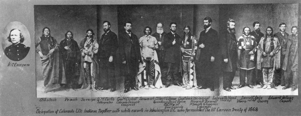 Colorado Ute Kızılderilileri heyeti, 1868 Kit Carson Antlaşması