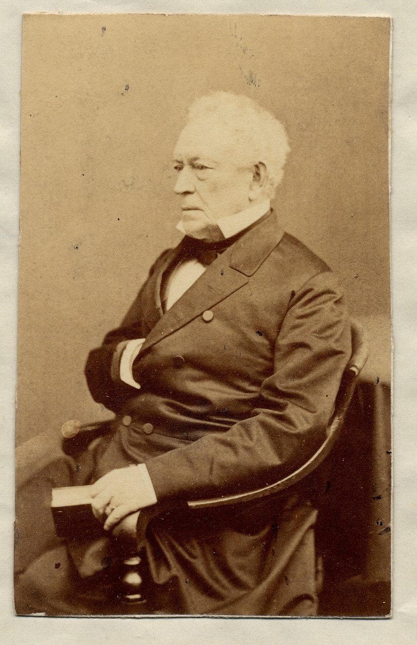 Edward Everett (1794-1865), Amerikalı politikacı, 20. ABD Dışişleri Bakanı (albüm fotoğrafı) by American Photographer