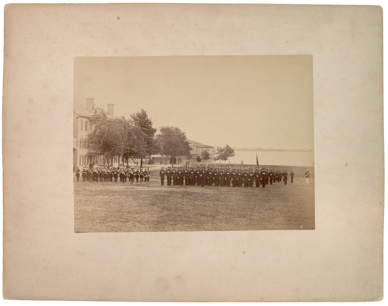 Piyade Tatbikatı, c.1870 (sepya fotoğrafı) by American Photographer