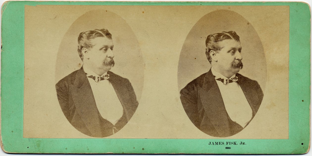 James Fisk (1834-72), Amerikalı Finansçı (stereo fotoğraf) by American Photographer