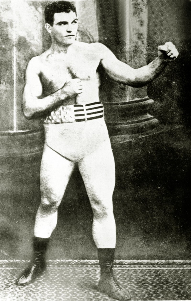 James J. Jeffries, 1902 (sepya fotoğrafı) by American Photographer