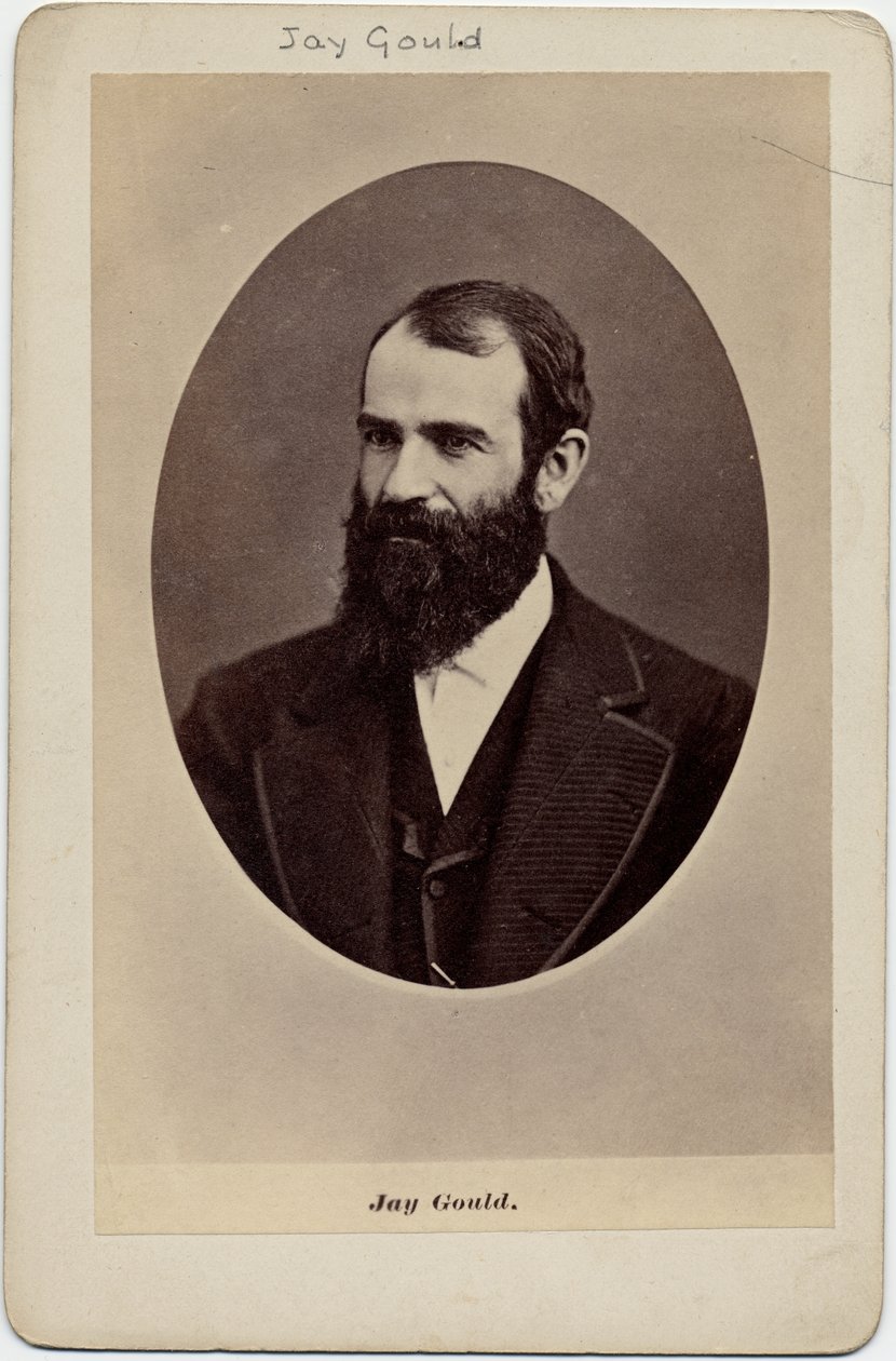 Jay Gould (1836-92), American Financier (albüm fotoğrafı) by American Photographer
