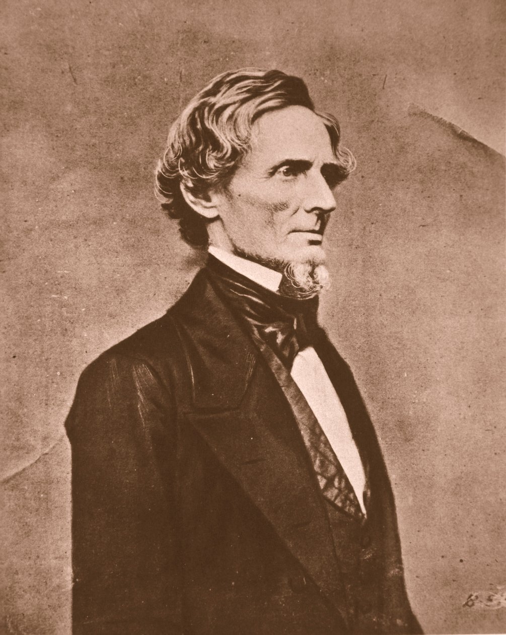 Jefferson Davis (sepya fotoğrafı) by American Photographer