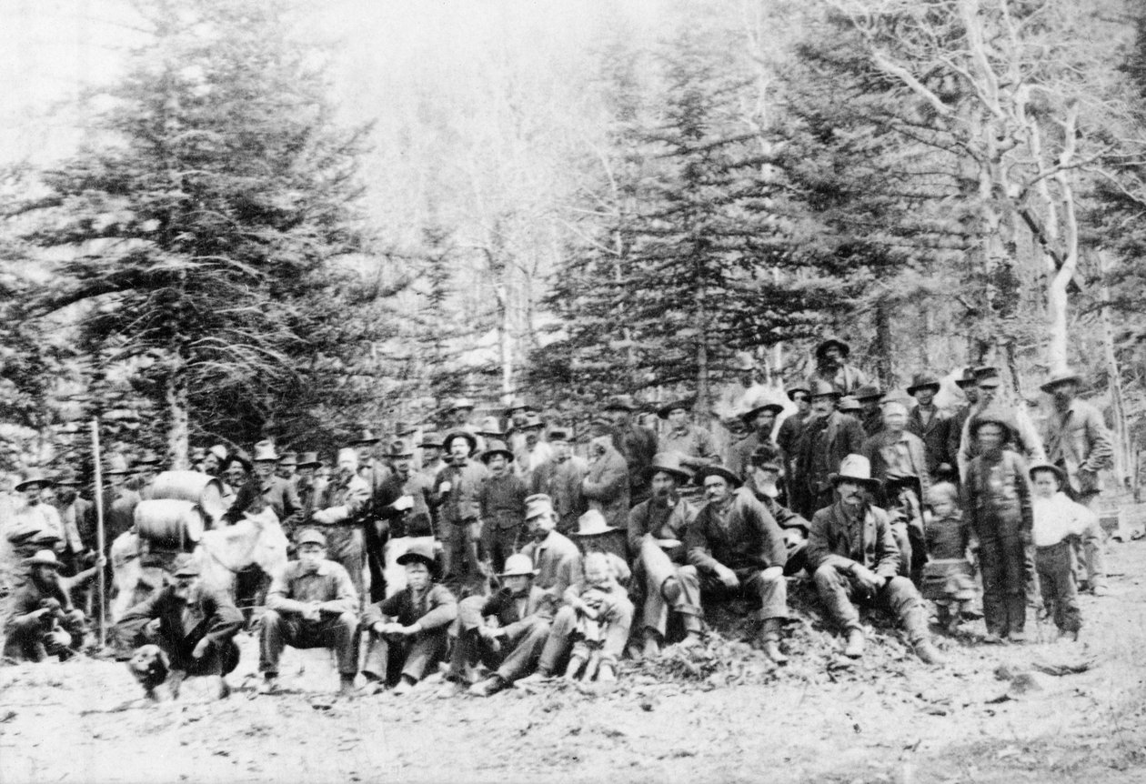 Colorado maden kampındaki madenciler by American Photographer