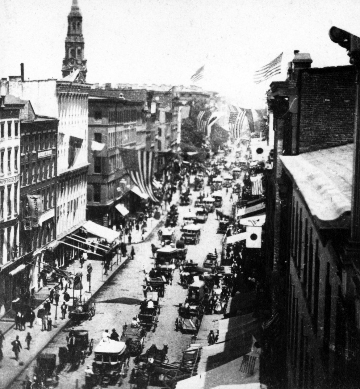 Western Union Telgraf Ofisinden Panorama, New York, 1890