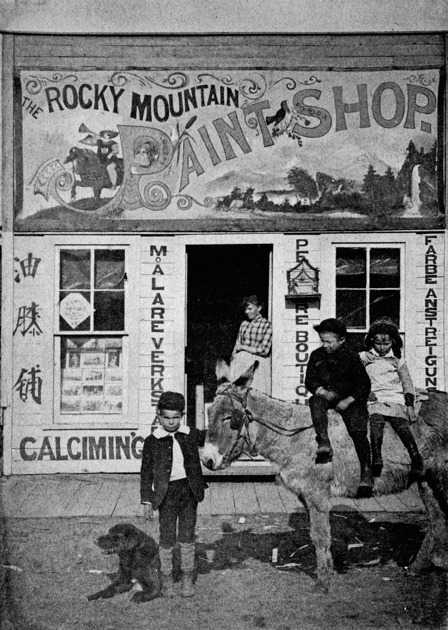 Rocky Mountain Boyahanesi, 1880-90 dolayları by American Photographer