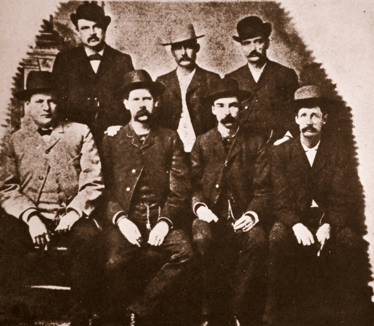 Dodge City Barış Komisyonu, Haziran 1883 (sepya fotoğrafı) by American Photographer
