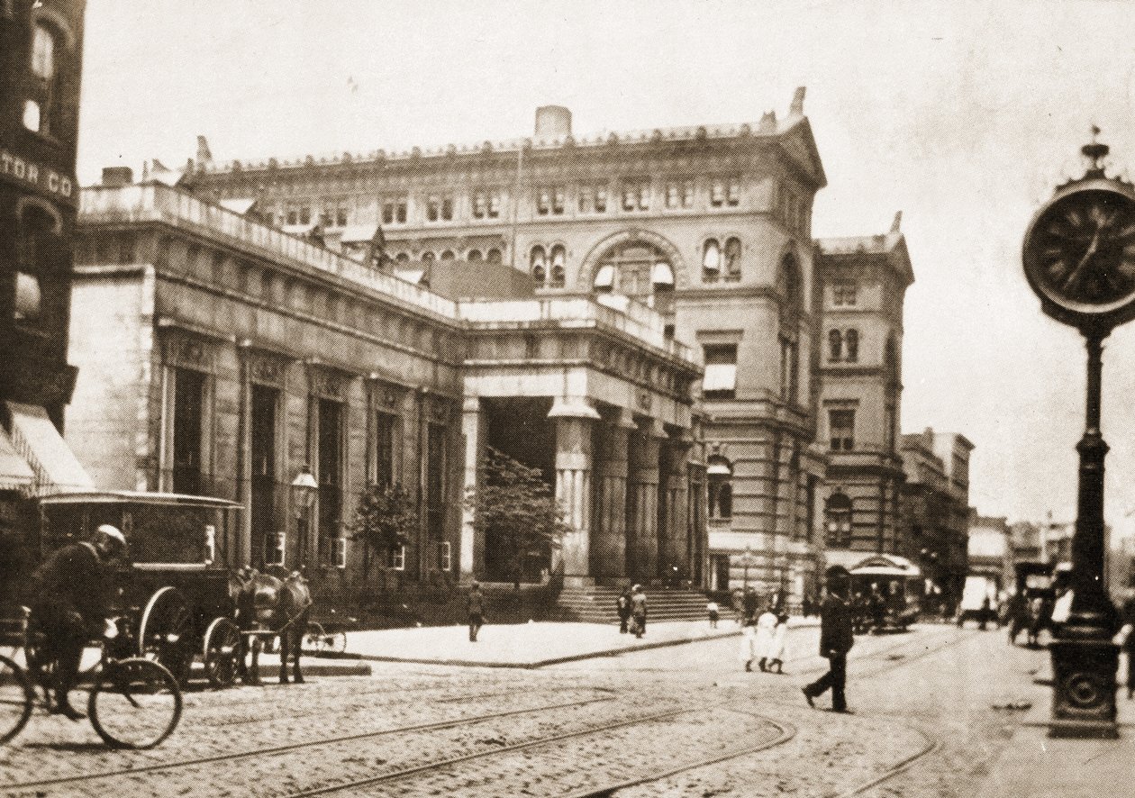 Eski Mezarlar hapishanesi ve Ceza Mahkemeleri Binası, Center Street, New York, 1895 by American Photographer