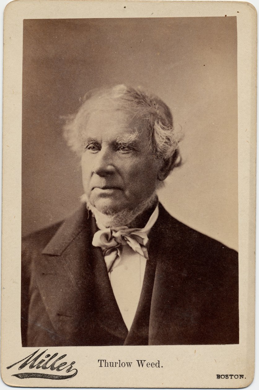 Thurlow Weed (1797-1882), Amerikalı politikacı ve gazeteci; fotoğraf George Miller, Boston (albüm fotoğrafı) by American Photographer