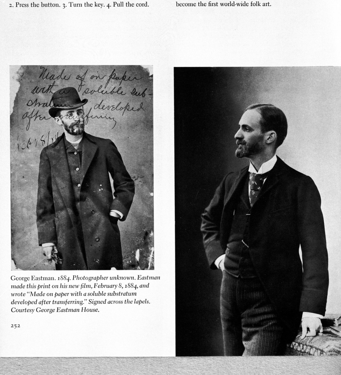 George Eastman (1854-1932) 1884 ve 1890'ın iki portresi by American Photographer