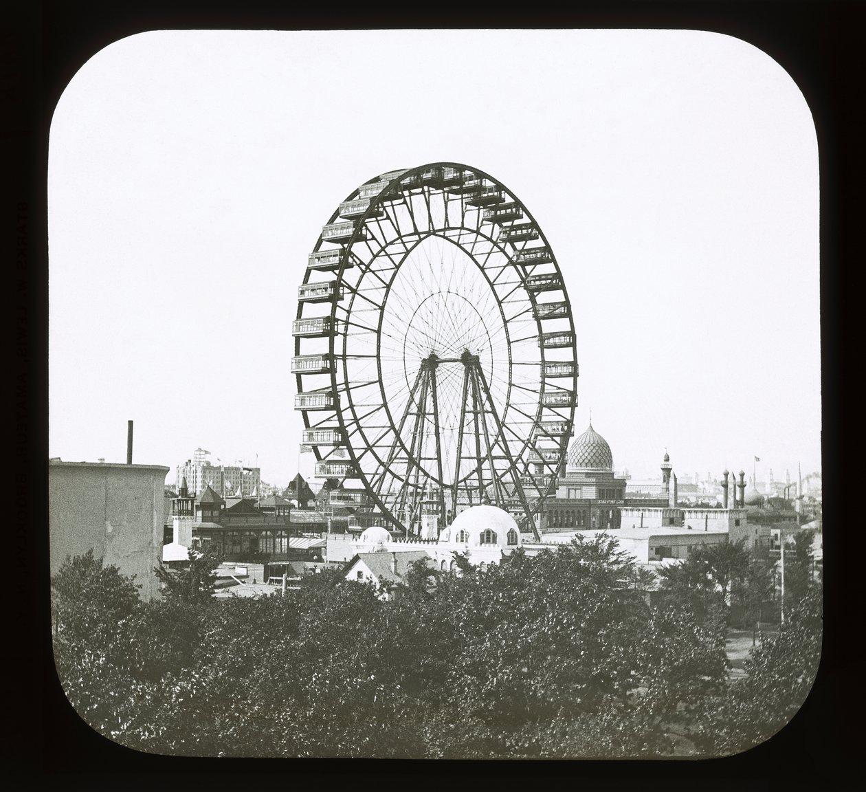Dünyalar Kolomb Sergisi: Dönme Dolap, Chicago, 1893 (fener kaydırağı) by American Photographer