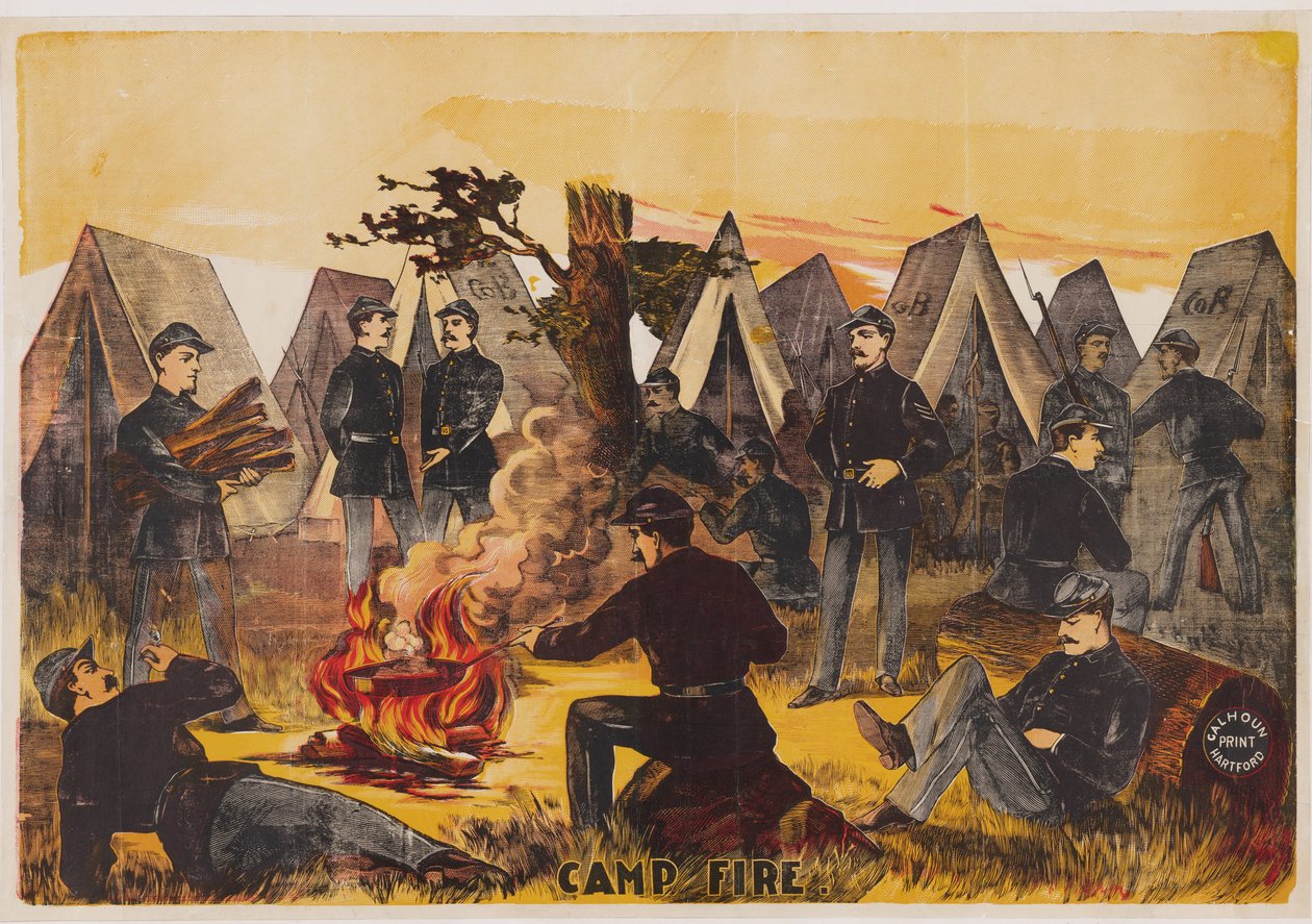 Kamp Ateşi, bar. 1865 by American School