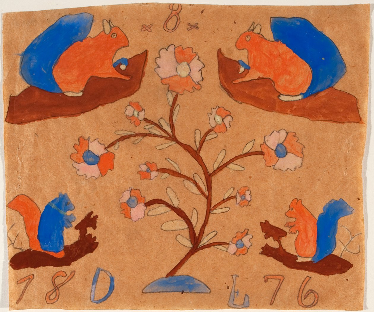Dört Sincap, 1876 by American School