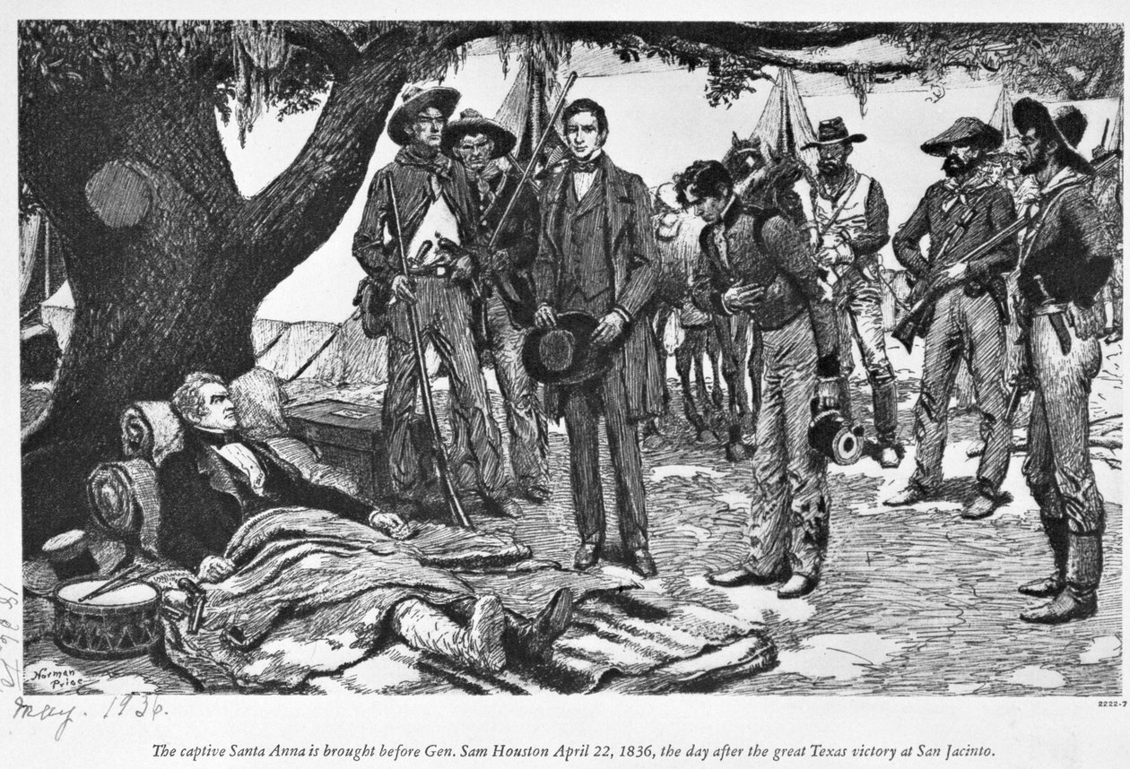 General Sam Houston, Santa Anna ile San Jacinto