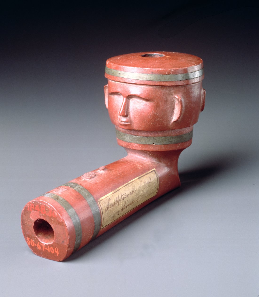 İki Yüzlü Kakmalı Boru Haznesi, Sioux, Minnesota, 1801-33 (çalın ve kurşun) by American School