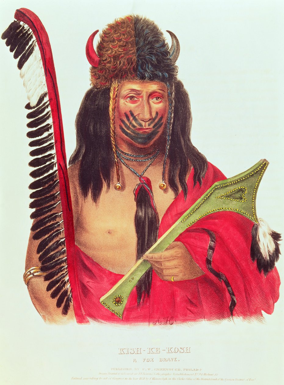 Kish-ke-kosh, Cesur Bir Tilki, 1838-44 by American School