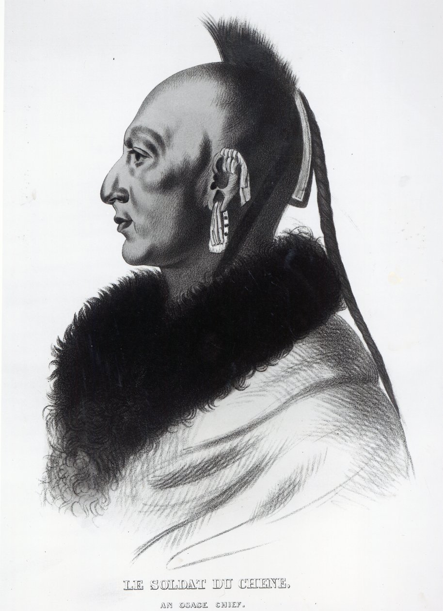 Osage Şefi Le Soldat du Chene by American School