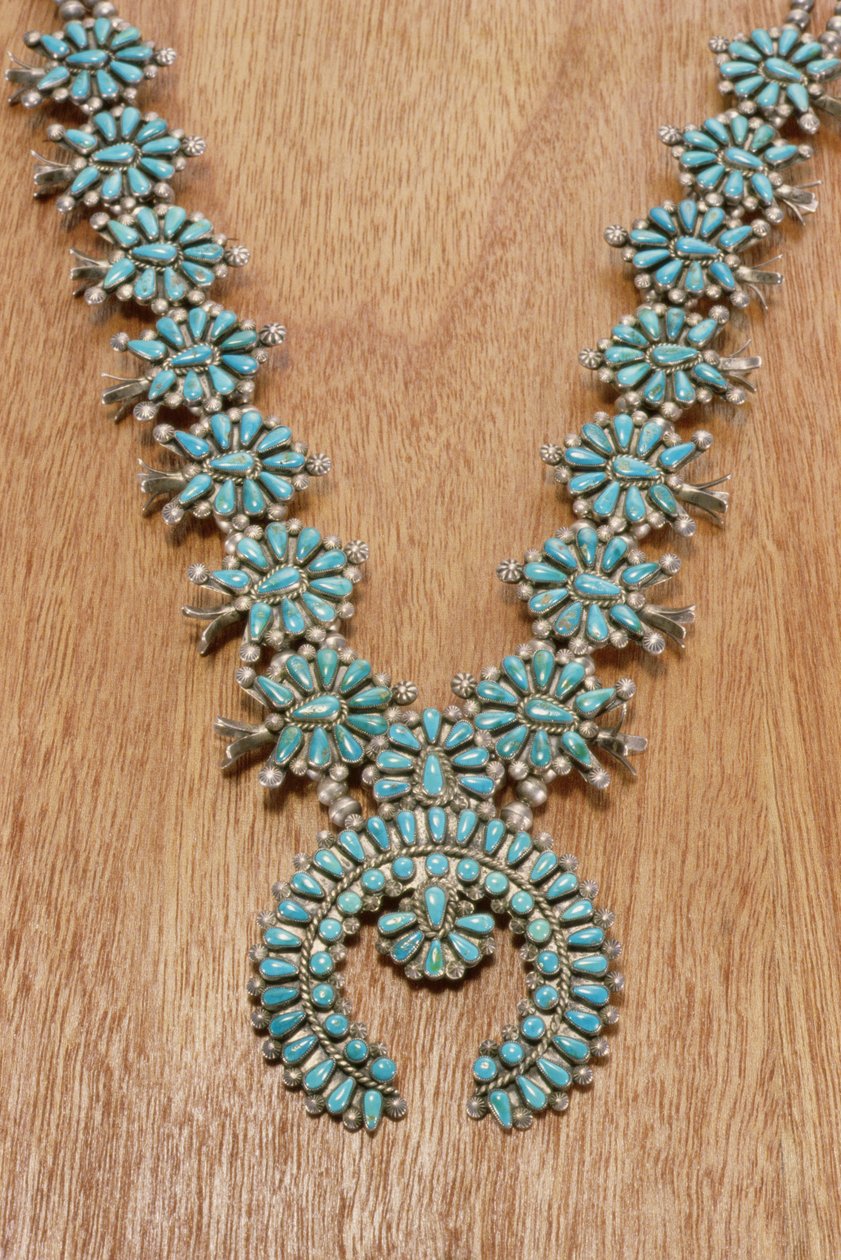 Navajo kolye (gümüş ve turkuaz) (ayrıca bkz. 229250) by American School