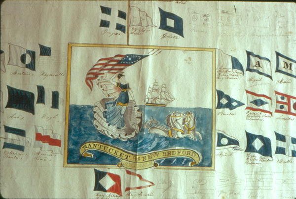 New Bedford ve Nantucket Gemi sinyalleri (kağıt üzerinde wc) by American School