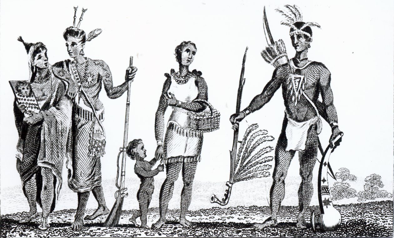 Kuzey Amerika Kızılderilileri, pub. Richard Phillips tarafından, 1806 by American School