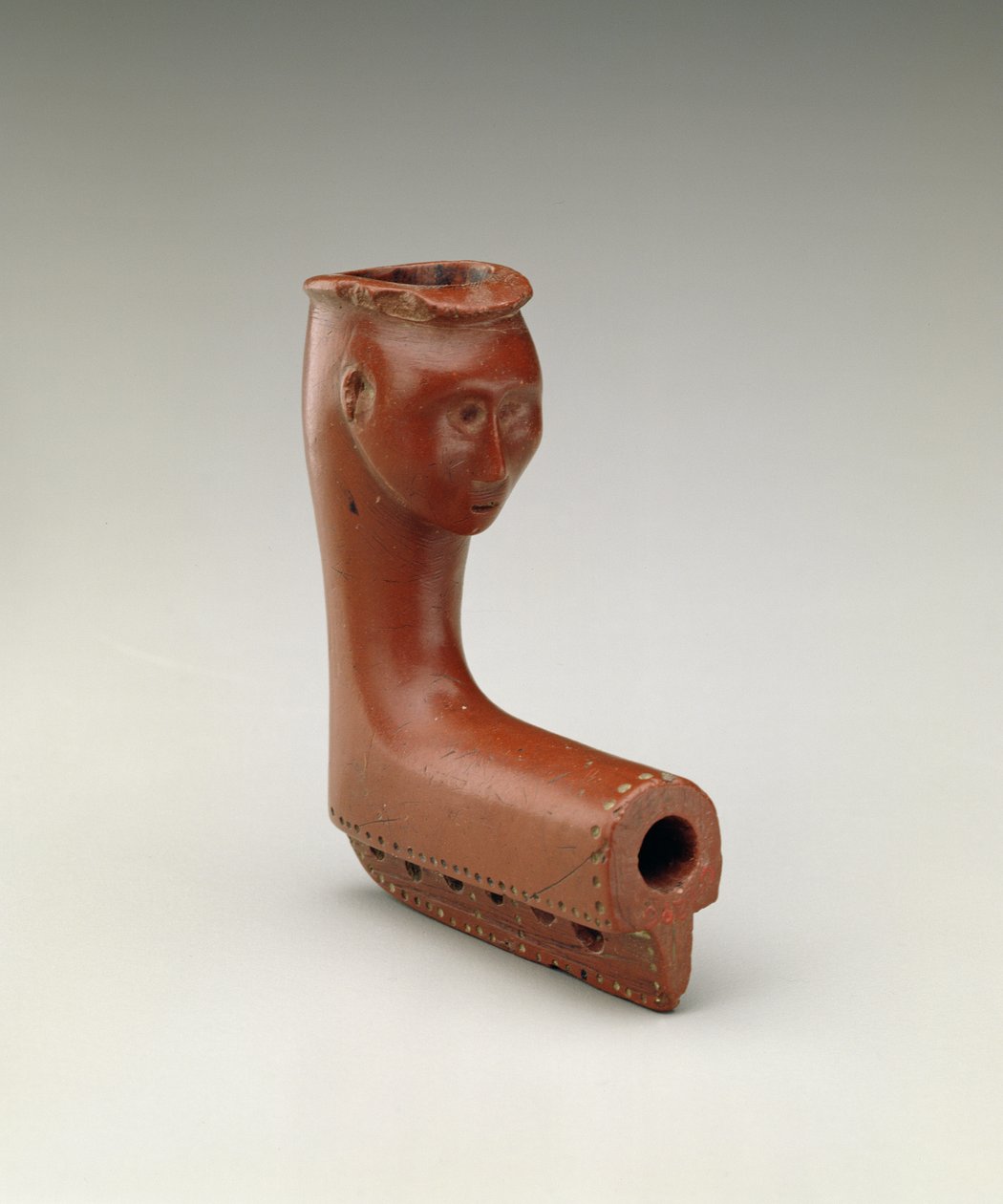 Pipe Bowl, Miami, Kızılderili, 1750-1800 (oyulmuş catlinite) by American School