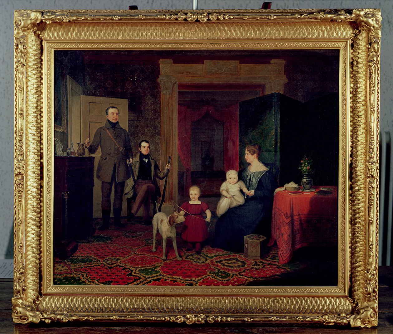 Van Cortland Ailesinin Portresi, 1830 dolayları (petrol) by American School