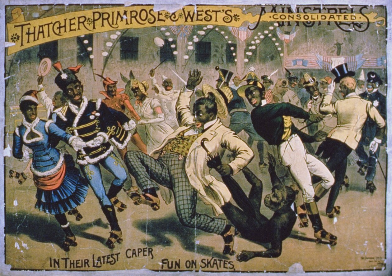 Thatcher, Primrose ve Wests Consolidated Minstrels için Poster by American School