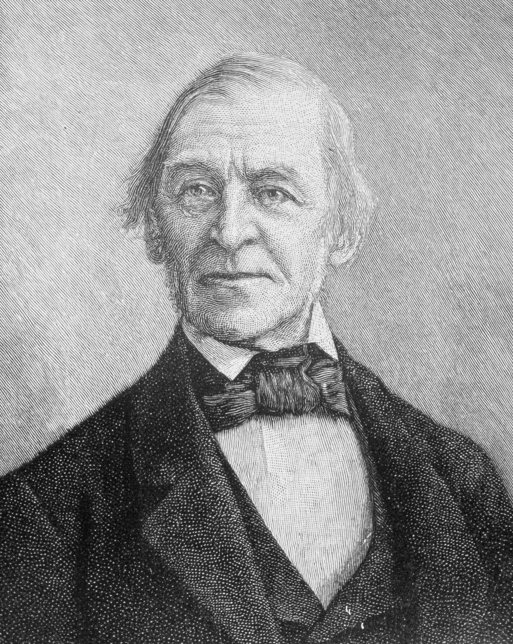 Ralph Waldo Emerson (1803-1882) Amerikalı Öğretim Görevlisi, Şair ve Deneme Yazarı by American School