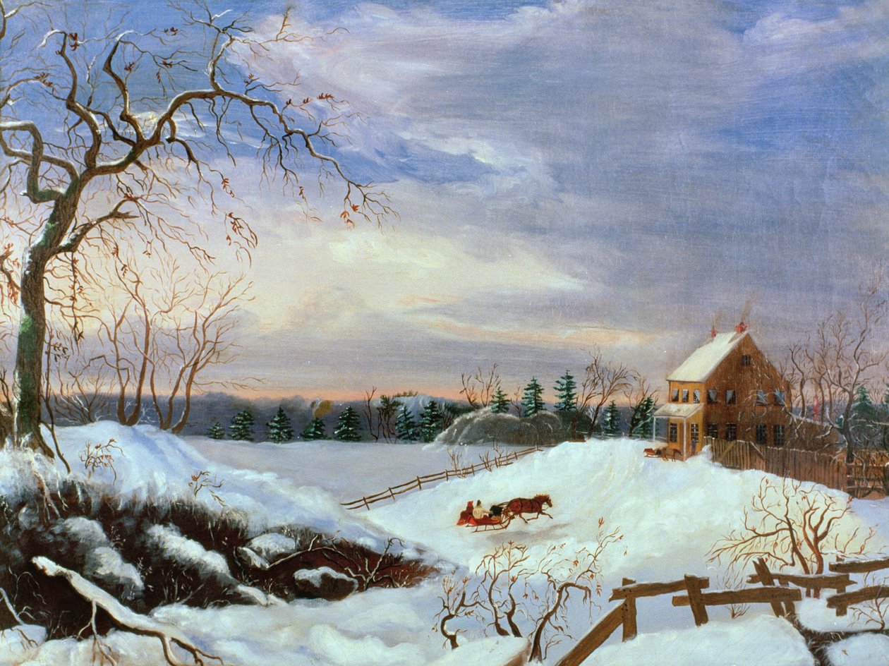 Kar sahnesi, New England by American School