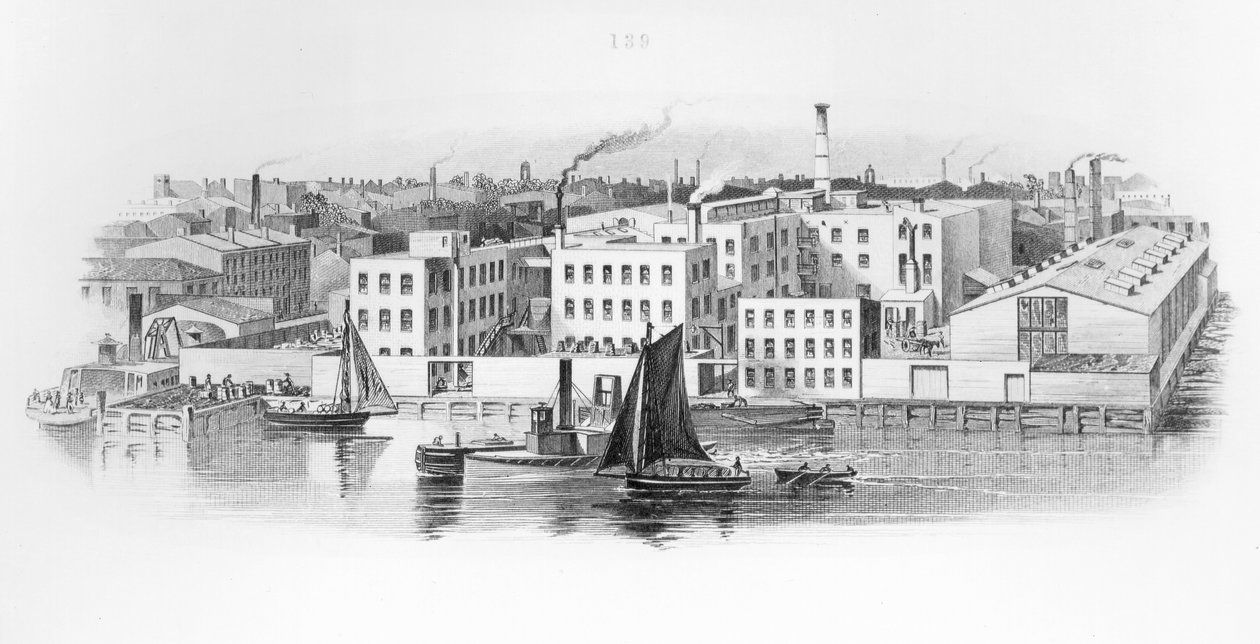 The American Bank Note Company, New York (gravür) (bundw fotoğrafı) by American School