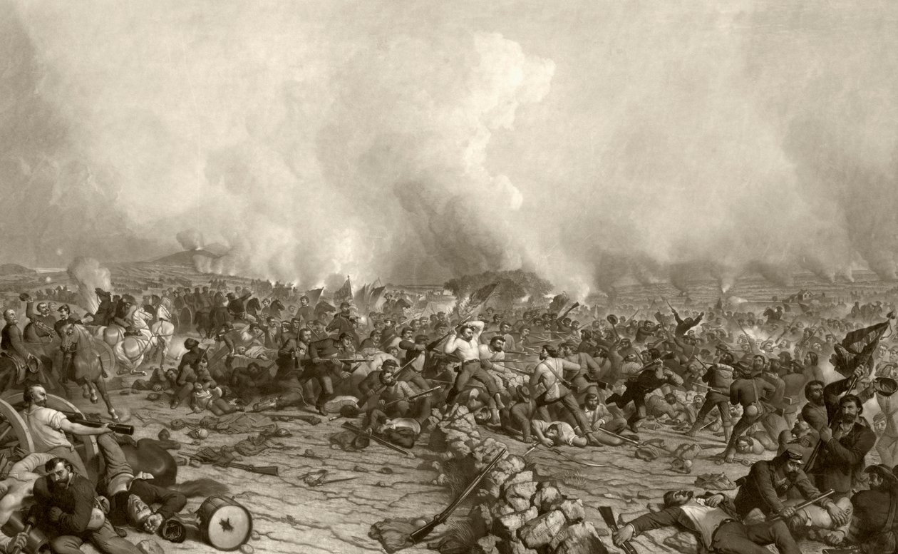 Gettysburg Savaşı, John Sartain tarafından P.F. Rothermel by American School