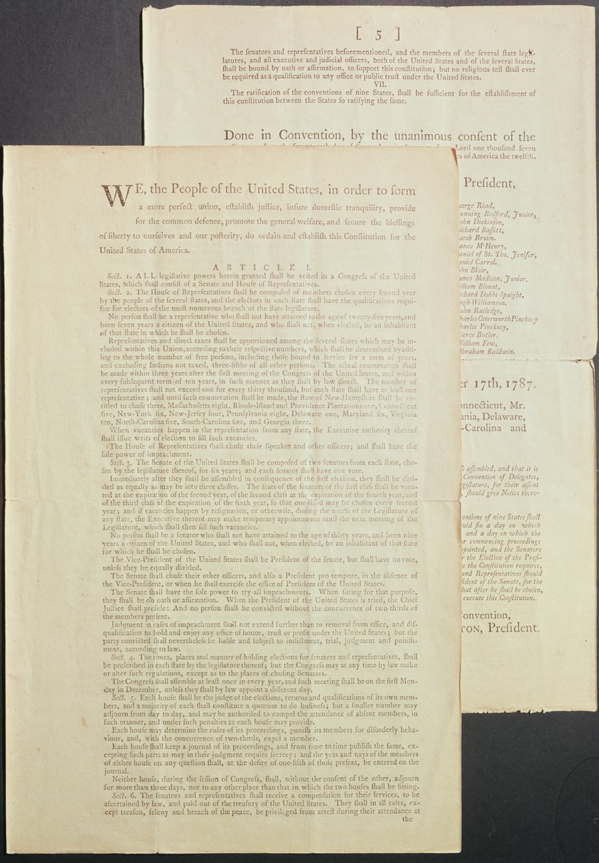 Amerika Birleşik Devletleri Anayasası, 1787 by American School