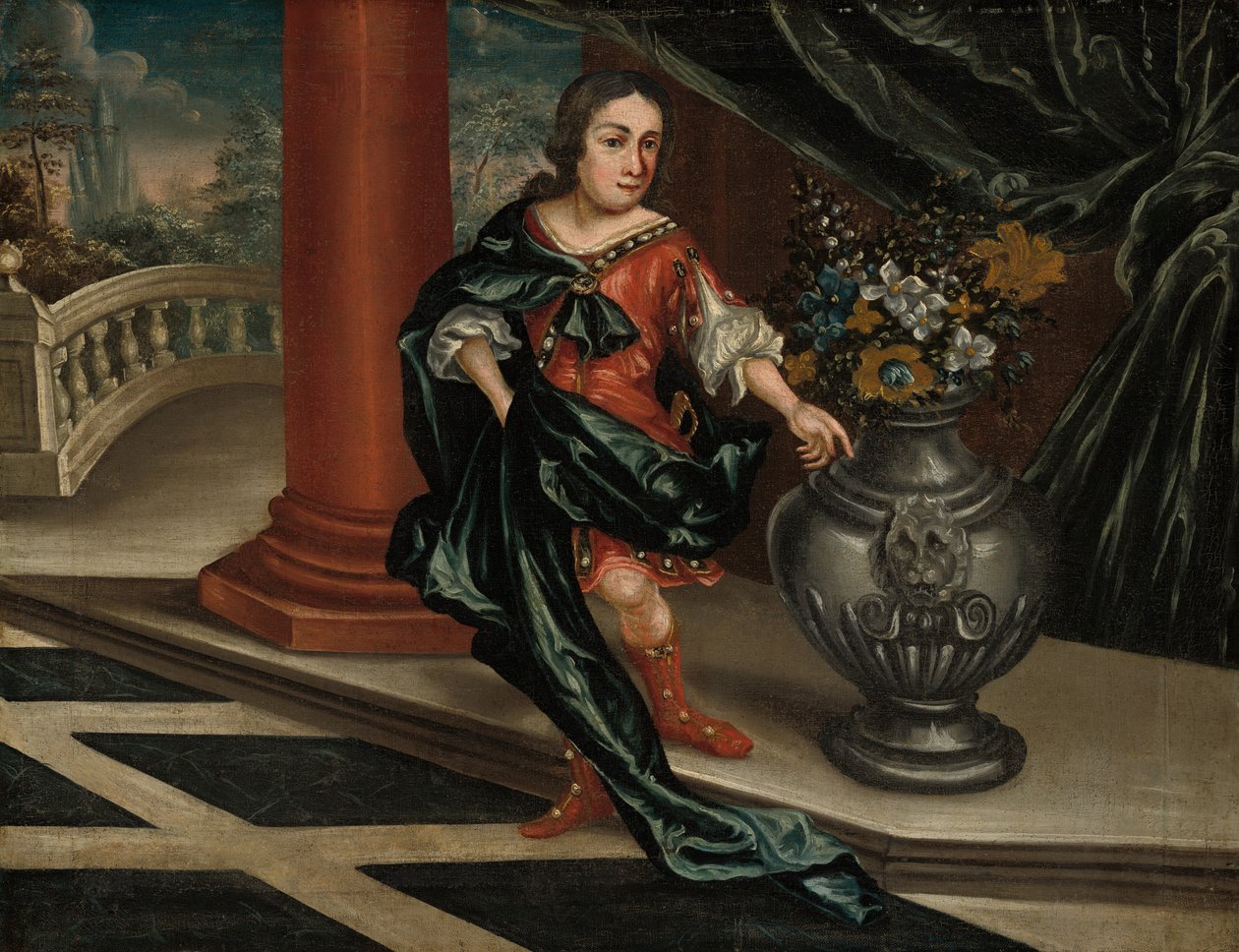 Terasta Genç Adam by American 18th Century